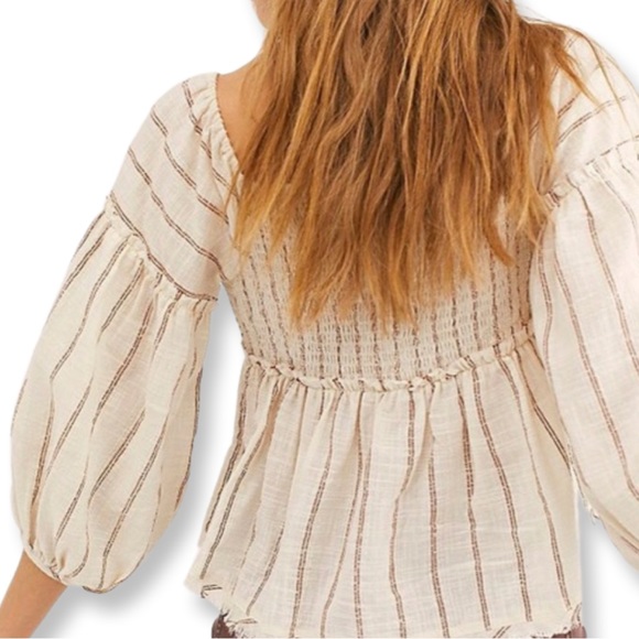 Free People “Evey” Boho Peasant Top - Picture 4 of 15